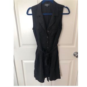 Back button down dress